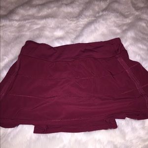 Lululemon Pace Revival Skirt (maroon/burgundy)